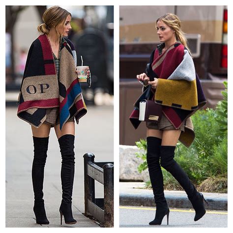 burberry cape olivia palermo|Burberry Monogram Cape As Seen On Olivia Palermo: How to .